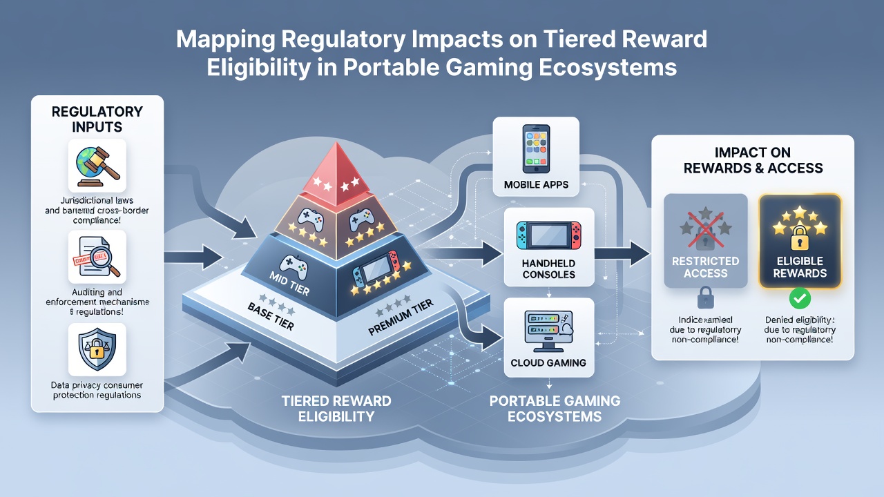 Chart showing regional regulatory changes and their effects on mobile reward tiers