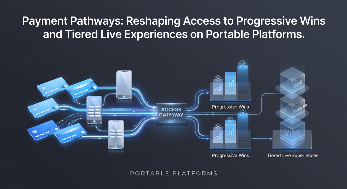Users engaging with tiered live dealer experiences and progressive wins facilitated by efficient mobile payment systems