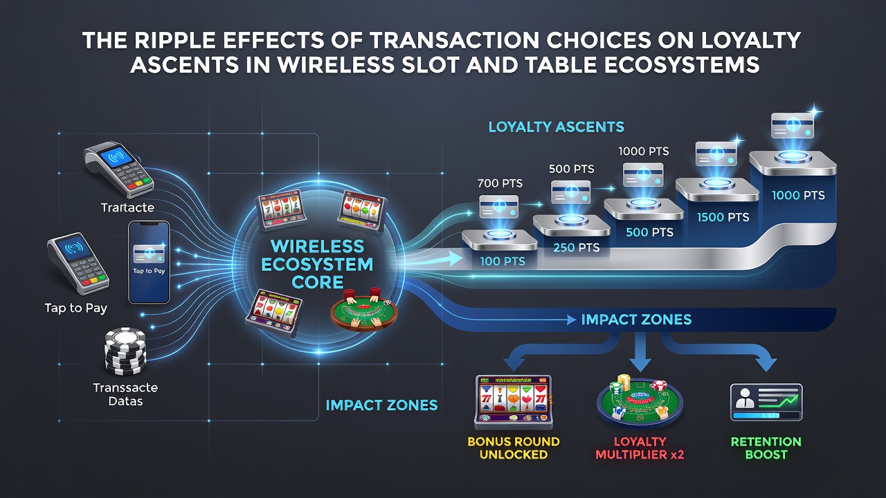 Wireless device displaying loyalty tier dashboard alongside slot and live table game interfaces
